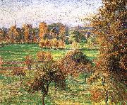Camille Pissarro Autumn morning, a large walnut France oil painting artist